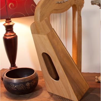 Roosebeck  HPW08 Parisian Harp 8-String - Walnut w/Tuning Tool & Extra String Set image 5