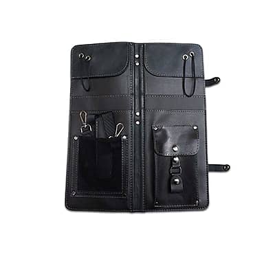 Ahead Bags - ALSCBLK - Black Handmade Leather Stick Case w/Drum Key Holder image 1