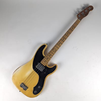 Fender  Tele Bass 1976 - Blond White Humbucker HSC image 2