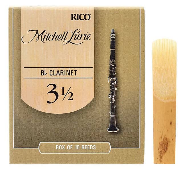 D'Addario RML10BCL Mitchell Lurie Bb Clarinet Reed - 3.5 (10-pack) image 1
