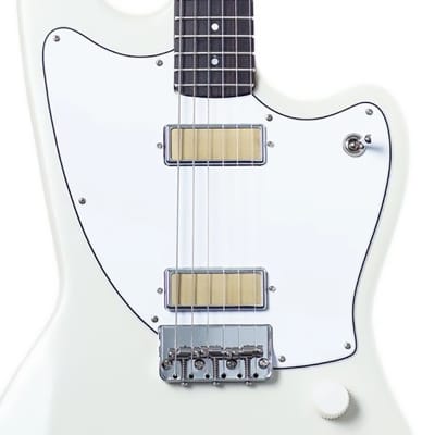 Harmony Silhouette Guitar w/ MONO Bag, Rosewood Fretboard, Nitro Finish Pearl White image 2