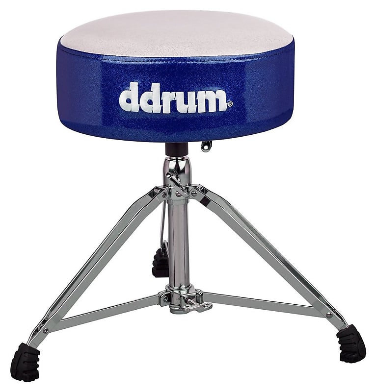 ddrum Mercury FAT Drum Throne white top/Blue side MFAT WB image 1