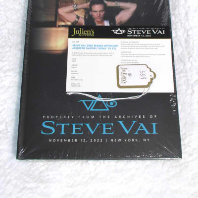 Steve Vai Owned and Played Ibanez "Kenji" SV 57 Artwood Series Acoustic Guitar image 4