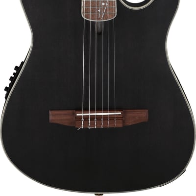 Ibanez TOD10N Tim Henson Nylon Acoustic-Electric Guitar Transparent Black Flat image 2