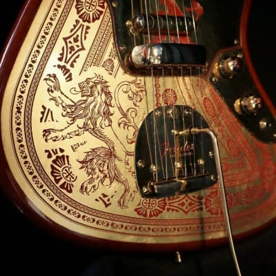 Fender Custom Game Of Thrones House Lannister Jaguar Guitar HL-06 image 7