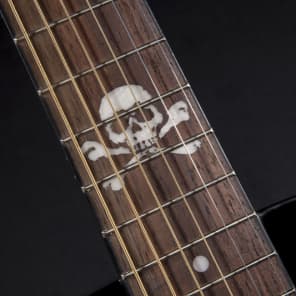 Fender Avril Lavigne Newporter Acoustic Electric Guitar - SKULLS * NEW * image 3
