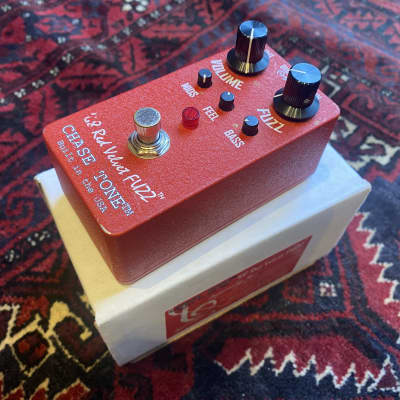 Reverb.com listing, price, conditions, and images for chase-tone-red-velvet-fuzz