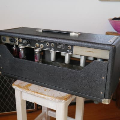 1964 Fender Pro Amp // fully serviced tube amp head // blackface era image 10