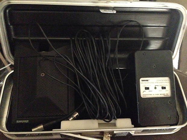 Shure SM 91 w. 25ft cable, preamp & hardshell case image 1
