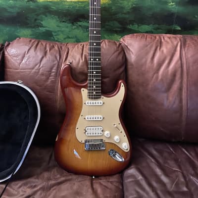 Fender American Standard Stratocaster HSS with Rosewood Fretboard 2008 - 2014 Sienna Sunburst image 5