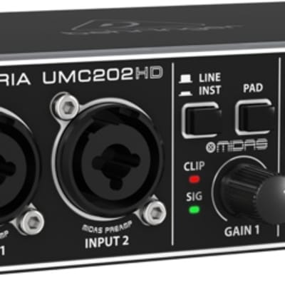 🧇 Behringer U-Phoria UMC202HD Interfaz de audio USB - Audio Pro Perú