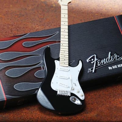 Fender(TM) Stratocaster(TM) - Classic Black Finish - Officially Licensed Miniature Guitar Replica image 2