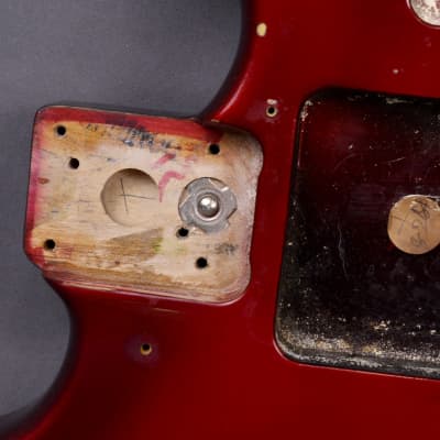 1997 Vintage Fender Stratocaster Plus Body Crimson Burst Original USA Strat 1990's image 4