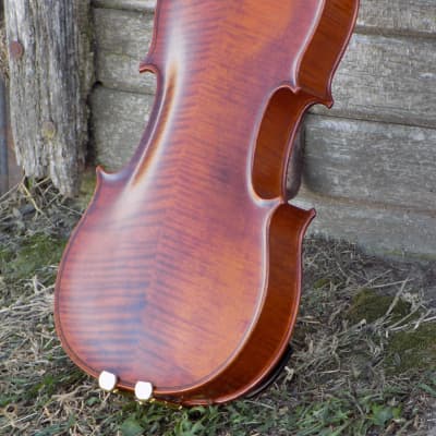 Professional Violin, Antique Dark Brown Varnish, Handmade in Kansas USA by Colton Mulder, Crow Creek Fiddles 2023 image 14