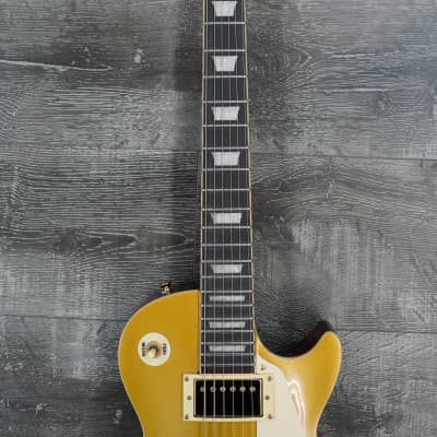 AIO SC77 Electric Guitar - Gold Top w/Gator GWE-LPS Case image 3
