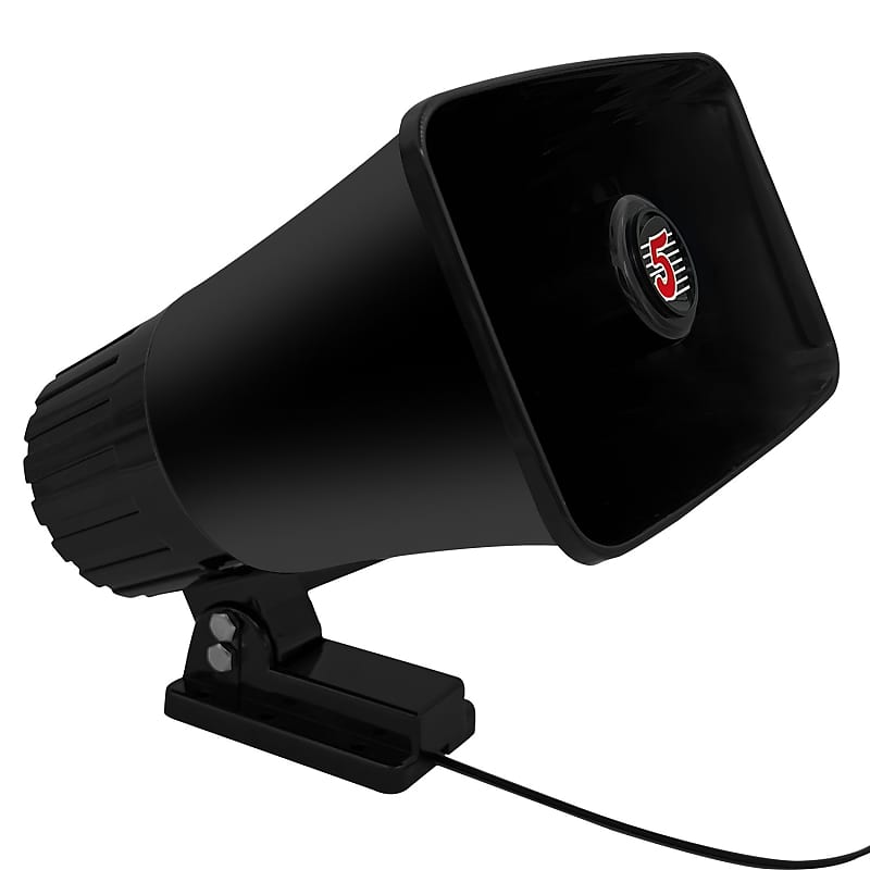 5Core Indoor Outdoor PA Horn Speaker 6 x 4 Inch Loud PA System 8 Ohm 50W Loud Siren Audio  			