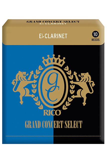 Rico Grand Concert Select Eb Clarinet Reeds, Strength 3.5, 10-pack image 1