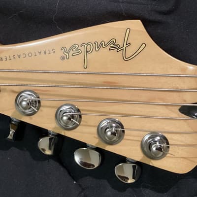 Left Handed Fender Baritone Stratocaster 27" Scale Parts Build Subsonic Neck Sunburst image 3