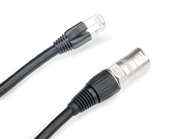 Elite Core Audio SUPERCAT6-S-RE-10 Ultra Rugged Shielded Tactical CAT6 Ethernet to Booted RJ45 Cable - 10' image 1