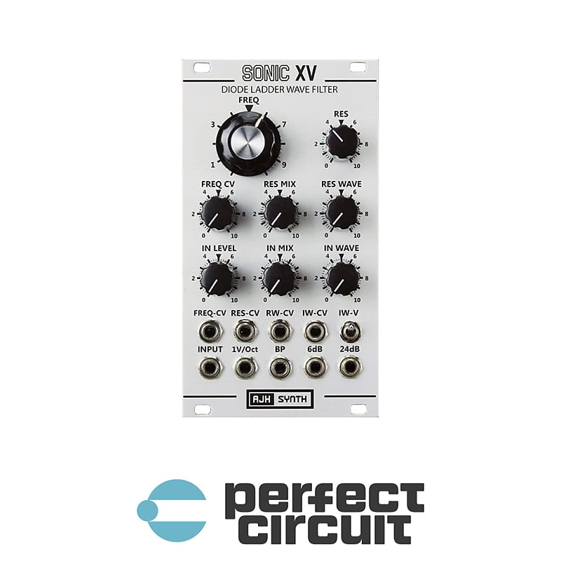 AJH Synth Sonic XV Diode Ladder Filter (Silver) [DEMO] Reverb