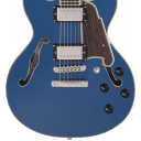 D'Angelico Deluxe Mini DC Limited Edition (#14 of 50) with Hard Shell Case 2022 Sapphire Gloss
