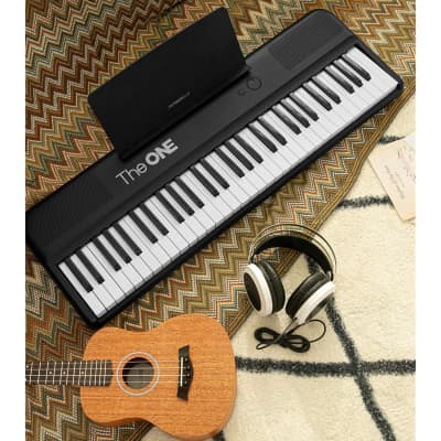 Smart Keyboard Color 61 Lighted Keys Piano Keyboard, Electric Piano For Beginners With 256 Tones, 64 Polyphony, Built-In Led Lights And Free Apps (Black) image 2