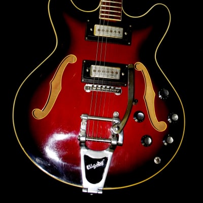 HARPTONE 420 1969 2-Tone Cherryburst.  This is a Standel guitar rebranded.  Built by SAM KOONTZ. image 7