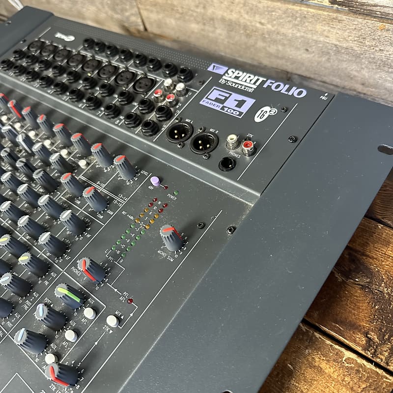 (16776) Soundcraft Spirit Folio F1 Fader 100 Rack Mount Mixer | Reverb