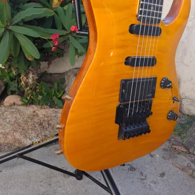 Juicy Guitars  Pm 1st Edition Sustainer 2021 Amber image 3