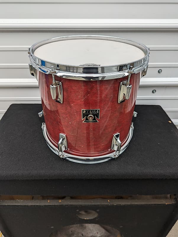 1980s Tama Japan Cherry Wine Lacquer 11 x 12" Superstar Tom - Looks Really Good - Sounds Great! image 1