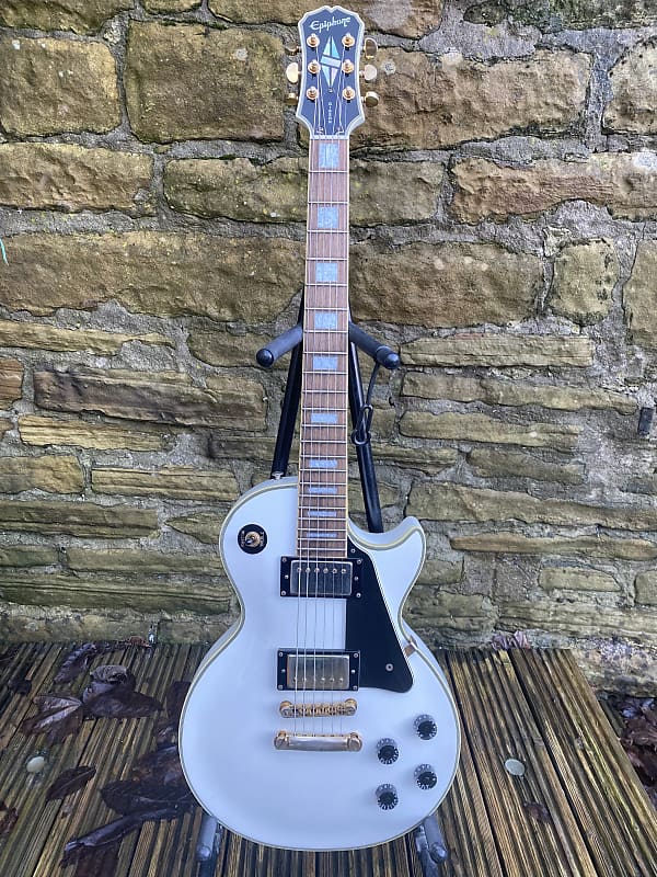 epiphone les paul custom white unsung korea Archives - Amp Guitars