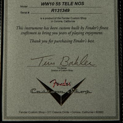 Fender Custom Shop Wildwood 10 1955 Telecaster - NOS image 6