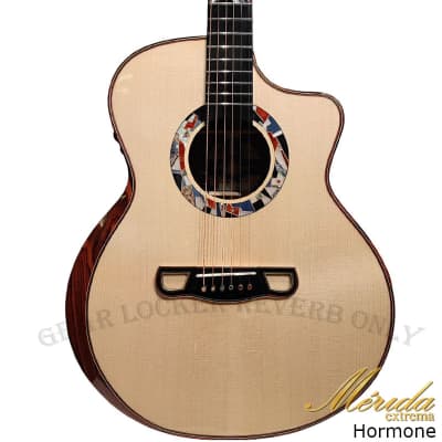 Merida Extrema Hormone all Solid Sitka Spruce & Cypress grand auditorium acoustic electronic guitar for sale