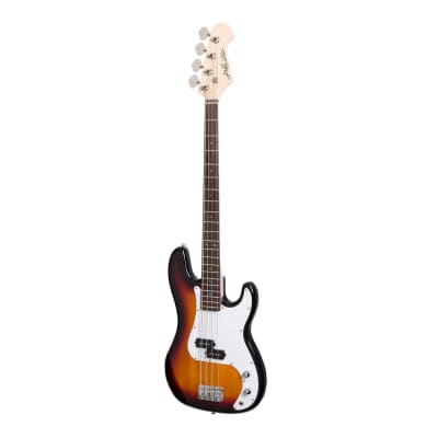 J&D Luthiers 4-String PB-Style Electric Bass Guitar | Tobacco Sunburst for sale