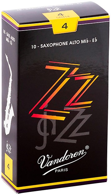Vandoren SR414 ZZ Series Alto Saxophone Reeds - Strength 4 (Box of 10) image 1