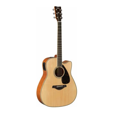 Yamaha FGX820C Folk 6-String Electric-Acoustic Guitar (Right-Hand, Natural) image 1
