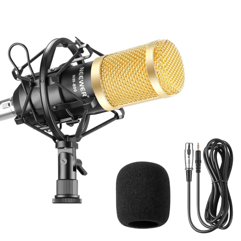 HyperX QuadCast - USB Condenser Gaming Microphone, for PC, PS4, PS5 and  Mac, Anti-Vibration Shock Mount, Four Polar Patterns, Pop Filter, Gain  Control, Podcasts, Twitch, , Discord, Red LED 