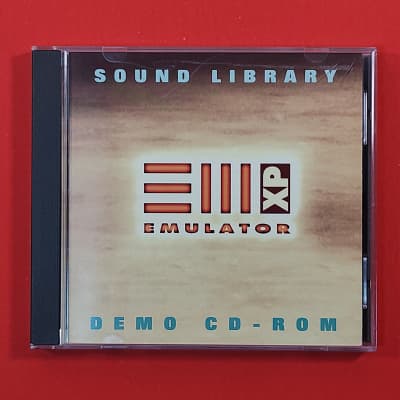 E-MU Sound Library EIII XP EMULATOR Demo CD-ROM, ESI 32,2000,4000, E4, emu cd