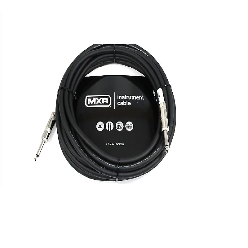 MXR DCIS20 1/4" TS Instrument Cable - 20' image 1