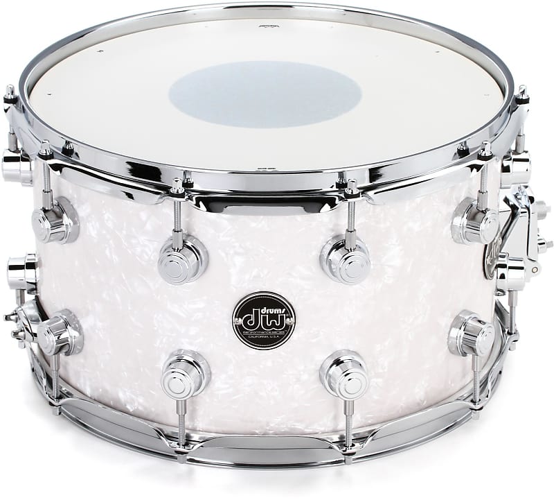 DW Performance Series Snare Drum - 8 x 14 inch - White Marine FinishPly (3-pack) Bundle image 1