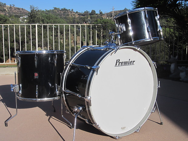 Premier 'Bonham-style' vintage 26" bass drum set w/ famous thin 3-ply birch shells - very original! Bild 1