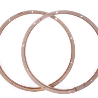 PDP PDAXWH1410P 14" 10 Lug Wood Hoops for Snare Pair image 1