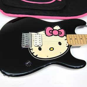 Beautiful Fender Hello Kitty Licensed Stratocaster Guitar with Black & Pink Hello Kitty Gig Bag! image 18
