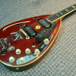RARE 1968 Vox Starstream Guitar 6-String CHERRY Finish VINTAGE!!! image 3