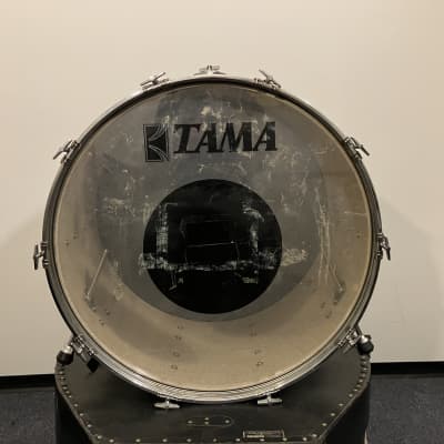 RARE Tama Imperialstar 26" Bass Drum Vintage Metallic White image 5