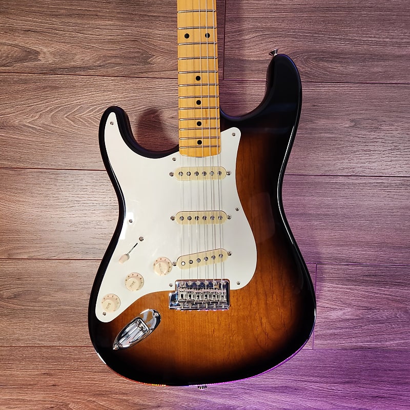 Fender American Vintage II 1957 Stratocaster, Maple Fingerboard, Left-Handed - 2 Color Sunburst - Used image 1