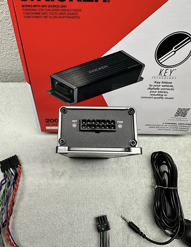 Kicker Key 200.4 4 x Channel Amplifier w/DSP - car audio Kicker Key 200.4 4 x Channel Amplifier w/DSP - car audio