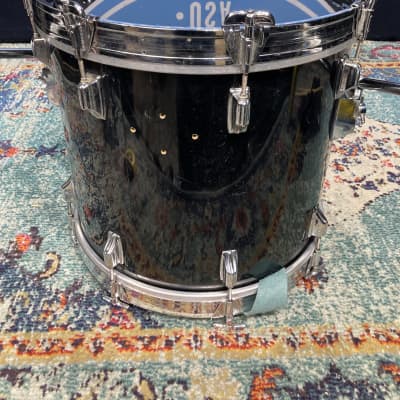 Rogers - 18x16" Big R Floor Tom, Converted to a Bass Drum 1970's - Jet Black image 6