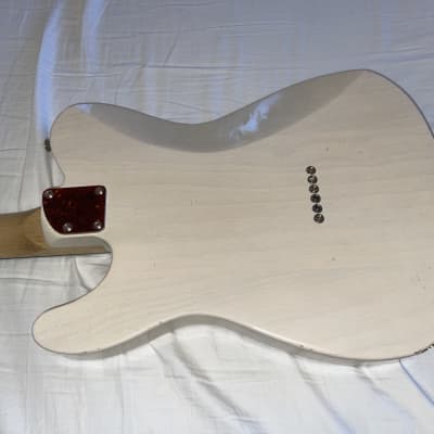 Waterslide Guitars T-Style Coodercaster B&G Bender PLEK'd White Blonde w/Lollar Supro Lap Steel+Charlie Christian Pickups image 8
