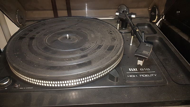 70&#039;s ELAC 818 TURNTABLE TURNTABLE PLAYER  			